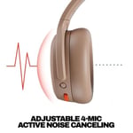 Skullcandy Crusher ANC 2 Bluetooth Gürültü Önleyici Kulaklıklar 50 Saat Pil Ekstra Bas Teknik Kullanımı Android ve iPhone ile Mikrofonlu Kablosuz Kulaklıklar Gürültü Önleyici - Astar Tan