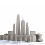 Skyline Chess Paslanmaz Çelik Mermer Satranç Takımı New York