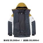 SLALOM ERKEK KAYAK/SNOWBOARD CEKETİ Ebony/White/Cumin L L
