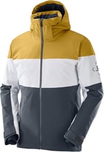 SLALOM ERKEK KAYAK/SNOWBOARD CEKETİ Ebony/White/Cumin L L