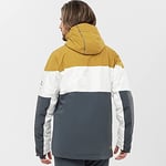 SLALOM ERKEK KAYAK/SNOWBOARD CEKETİ Ebony/White/Cumin L L