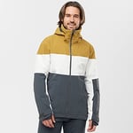 SLALOM ERKEK KAYAK/SNOWBOARD CEKETİ Ebony/White/Cumin L L
