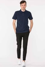 Slazenger SALVATOR Erkek Polo Yaka Kısa Kollu Pike Tişört, s, ST19TE040, Lacivert