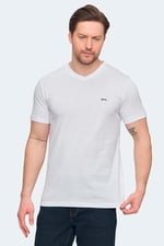 Slazenger SARGON Büyük Beden Erkek Polo T-Shirt Beyaz