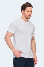 Slazenger SARGON Büyük Beden Erkek Polo T-Shirt Beyaz
