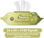 Sleepy Doğal Zeytinyağlı Islak Havlu (24 X 90 Adet)