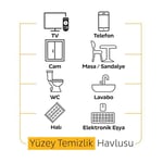 Sleepy Easy Clean Premium Arap Sabunu Katkılı Yüzey Temizlik Havlusu Mendili 100 Yaprak