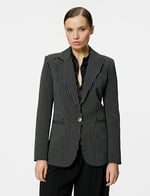 Slim Fit Blazer Ceket Tek Düğmeli Cep Detaylı