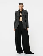 Slim Fit Blazer Ceket Tek Düğmeli Cep Detaylı