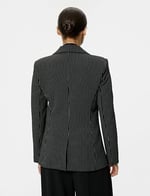 Slim Fit Blazer Ceket Tek Düğmeli Cep Detaylı
