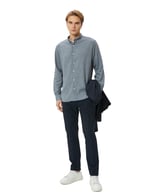 Slim Fit Gömlek Uzun Kollu Klasik Yaka Düğmeli