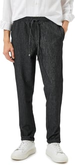 Slim Fit Pocket Detail Drawstring Classic Trousers