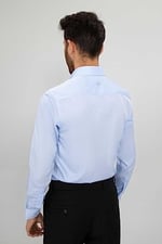 SLIMFIT DUZ GOMLEK MAVİ