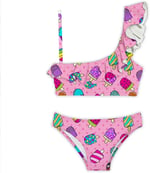 Slipstop Frutti 50+ UPF Uv Korumalı Fırfırlı Bikini Kız Çocuk BİKİNİ SB2411000612