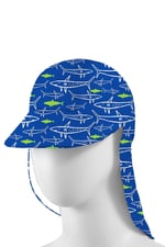 SlipStop Jaws Sun Hat Mavi Çocuk Şapka Mavi Tek Ebat