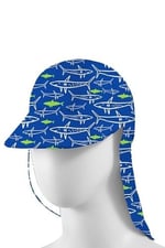 SlipStop Jaws Sun Hat Mavi Çocuk Şapka Mavi Tek Ebat