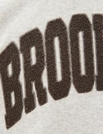 Slogan Embroidered Kangaroo Pocket Detail Hoodie