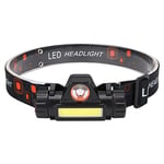 SM SunniMix 300 Lümen USB şarj edilebilir LED kafa lambası, ayarlanabilir alın lambası, güçlü dış mekan flaşı