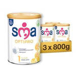 SMA Optipro 1 Bebek Sütü (0-6 Ay, 800 g x 3 Adet)