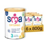 SMA Optipro 3 Devam Sütü (1-3 Yaş, 800 g) x 6
