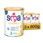 SMA Optipro 3 Devam Sütü (1-3 Yaş, 800 g x 3 Adet)