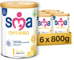 SMA Optipro Bebek Sütü (0-6 Ay, 800 g) x 6