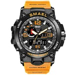 SMAEL Erkek Spor İzle Büyük Kadran Analog Dijital Saatler Erkekler için Açık Moda Casual İzle
