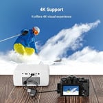 SMALLRIG 4K Cable Adapter 4K@60Hz, Male Micro Type D to Female Type A Converter, for Sony A7R IV / A7RIII/ A7III/ A7II/ A7RII, for Fujifilm X-T2/ X-T3, Cable Length 8 cm/3 inch - 3021