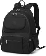 Smart Bags Büyük Boy Sırt Çantası Krinkıl Kumaş 1215 01 Siyah