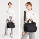 Smart Bags Ekstra Hafif Kumaş Kadın Postacı Çantası 3141 Siyah