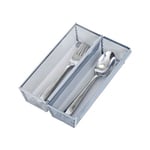 Smart Design Çekmece Düzenleyici - (9 x 7 cm) - Çelik Metal Örgü Tepsi - Birbirine Geçen Kol Bağlantısı - Gereçler, Gümüş Eşyalar, Organizasyon - Mutfak [Gümüş]