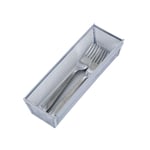 Smart Design Çekmece Düzenleyici - (9 x 7 cm) - Çelik Metal Örgü Tepsi - Birbirine Geçen Kol Bağlantısı - Gereçler, Gümüş Eşyalar, Organizasyon - Mutfak [Gümüş]