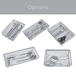 Smart Design Çekmece Düzenleyici - (9 x 7 cm) - Çelik Metal Örgü Tepsi - Birbirine Geçen Kol Bağlantısı - Gereçler, Gümüş Eşyalar, Organizasyon - Mutfak [Gümüş]
