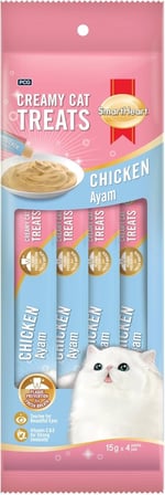 Smartheart Krema Kedi Ödülü Tavuk 4x15 gr
