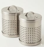 Smartizi 2'li Büyük Boy Metal Çay Süzgeci Seti (7 x 6.5 cm) - Paslanmaz Çelik Demlik ve Kupa Filtresi (2 Adet)