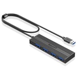SmartQ USB Hub: Dizüstü Bilgisayarlar için USB Dağıtıcı, Çok Bağlantı Noktalı USB 3.0 Hub, Çoklu USB Bağlantı Noktası Genişletici, Hızlı Veri Aktarımı 4 Portlu USB Hub, Windows PC, Mac, Yazıcılar ve