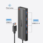 SmartQ USB Hub: Dizüstü Bilgisayarlar için USB Dağıtıcı, Çok Bağlantı Noktalı USB 3.0 Hub, Çoklu USB Bağlantı Noktası Genişletici, Hızlı Veri Aktarımı 4 Portlu USB Hub, Windows PC, Mac, Yazıcılar ve