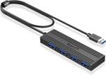 SmartQ USB Hub: Dizüstü Bilgisayarlar için USB Dağıtıcı, Çok Bağlantı Noktalı USB 3.0 Hub, Çoklu USB Bağlantı Noktası Genişletici, Hızlı Veri Aktarımı 4 Portlu USB Hub, Windows PC, Mac, Yazıcılar ve