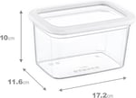 Smartware 12'Li Set Skali Dikdörtgen Saklama Kabı Beyaz 1210 ML