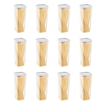 Smartware 12'Li Set Skali Kare Saklama Kabı Beyaz 2140 ML