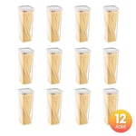 Smartware 12'Li Set Skali Kare Saklama Kabı Beyaz 2140 ML