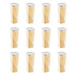 Smartware 12'Li Set Skali Kare Saklama Kabı Beyaz 2140 ML