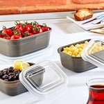 Smartware 3Lü Saklama Kabı Set BEJ