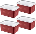 Smartware 4'Lü Set No Frost Saklama Kabı Carmen 2600 ML