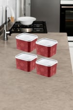 Smartware 4'Lü Set No Frost Saklama Kabı Terra 1250 ML