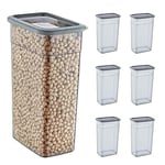 Smartware 6'Lı Set Skali Dikdörtgen Saklma Kabı Antrasit 3500 ML