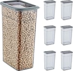 Smartware 6'Lı Set Skali Dikdörtgen Saklma Kabı Antrasit 3500 ML