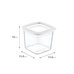 Smartware 6'Lı Set Skali Kare Saklama Kabı Beyaz 740 ML