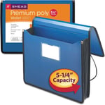Smead Poly Premium Genişletilebilir Dosya Cüzdanı, 12,7 cm Genişletme, Harf Boyutu, Lacivert (71503)
