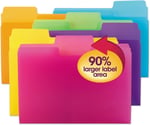 Smead SuperTab Dosya Klasörü, Büyük Boy 1/3 Kesim sekmesi, Harf Boyutu, Poli, Paket başına 18 (10515)